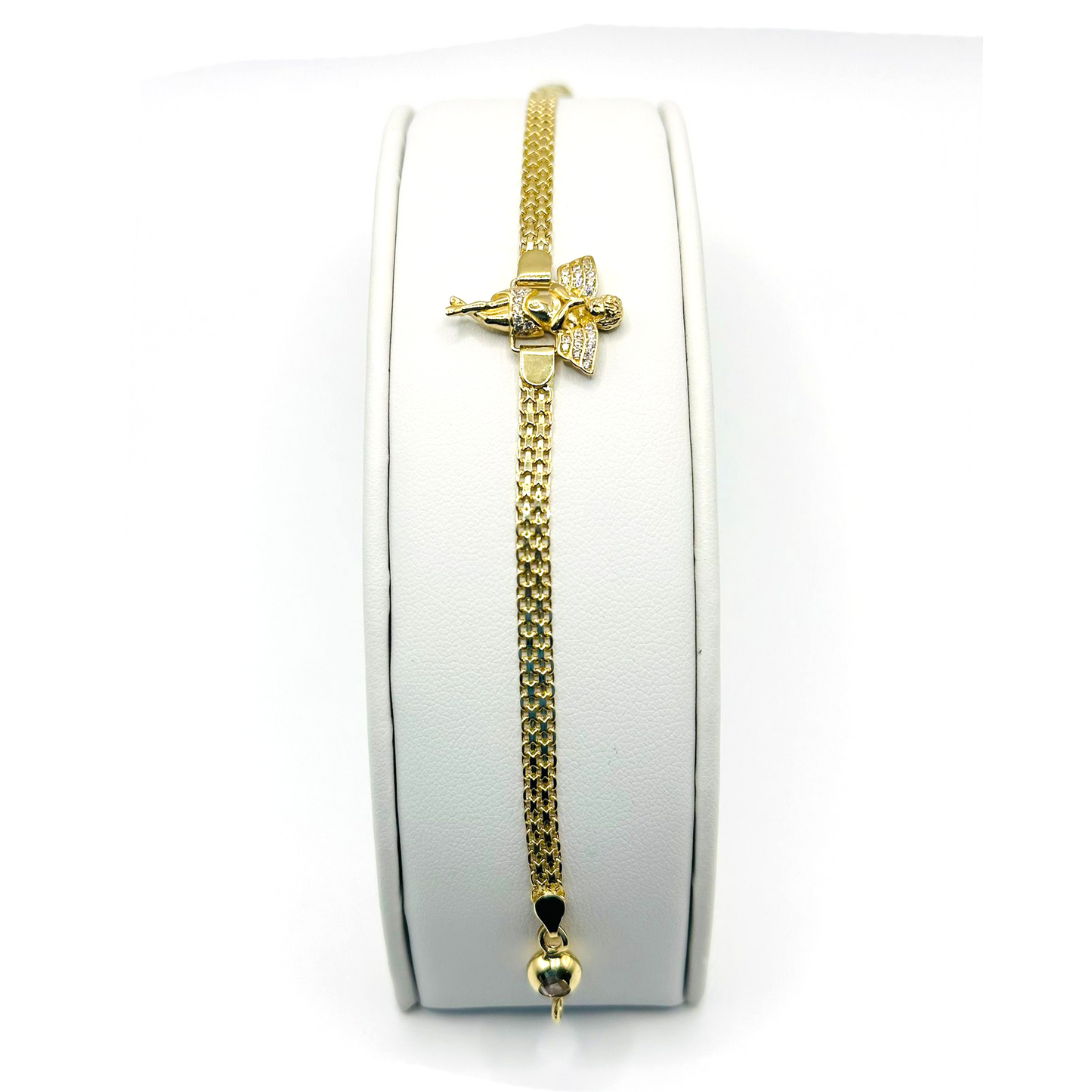 Angel Bracelet in 14K Gold and CZ