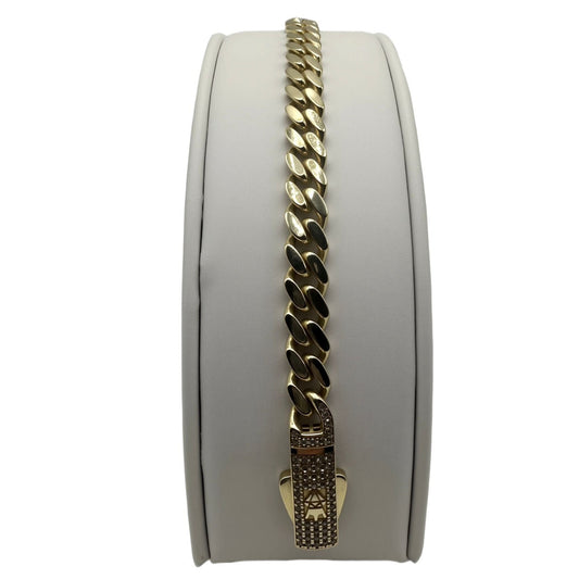 Monaco Cuban Link Bracelet in 10K Gold - No.1