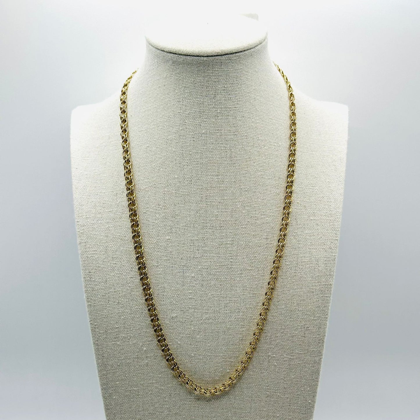 Chino Link Chain in 10K Gold - No.1