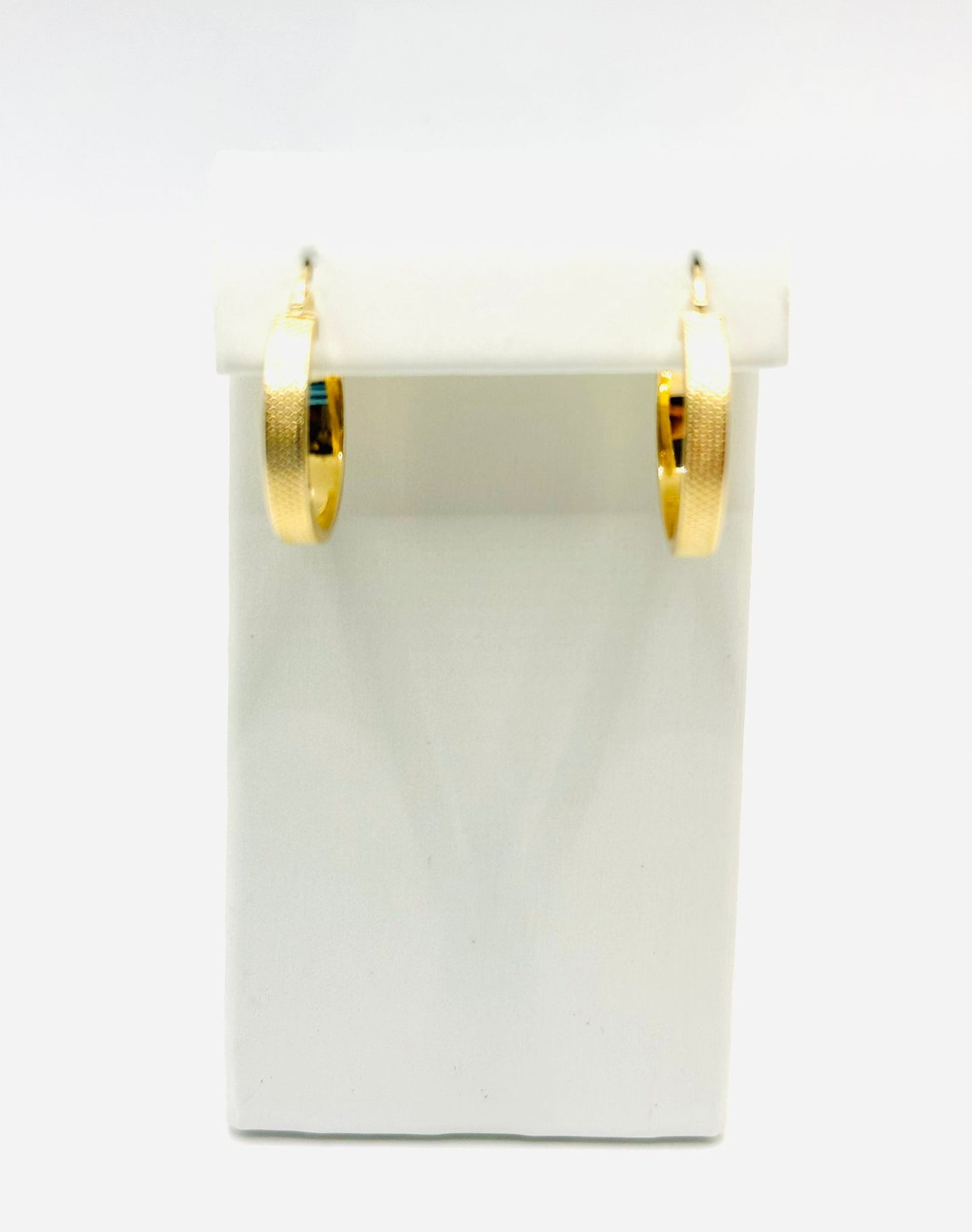 Designer Women's Hoop Earrings in 10K Gold - No.1
