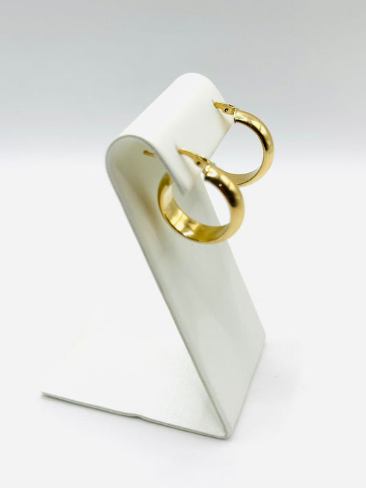 Designer Women's Hoop Earrings in 10K Gold - No.3