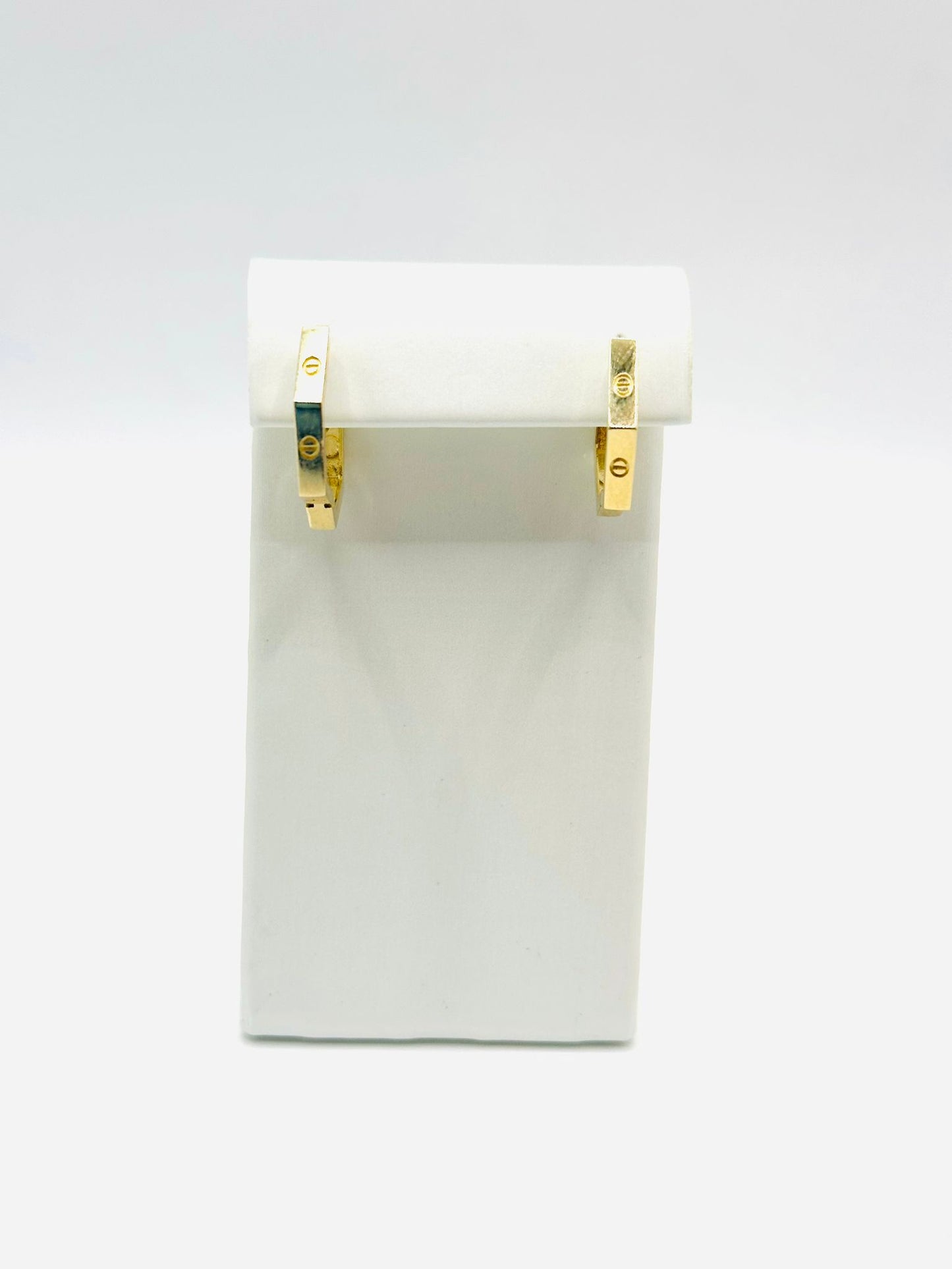 Designer Women's Hoop Earrings in 10K Gold - No.4