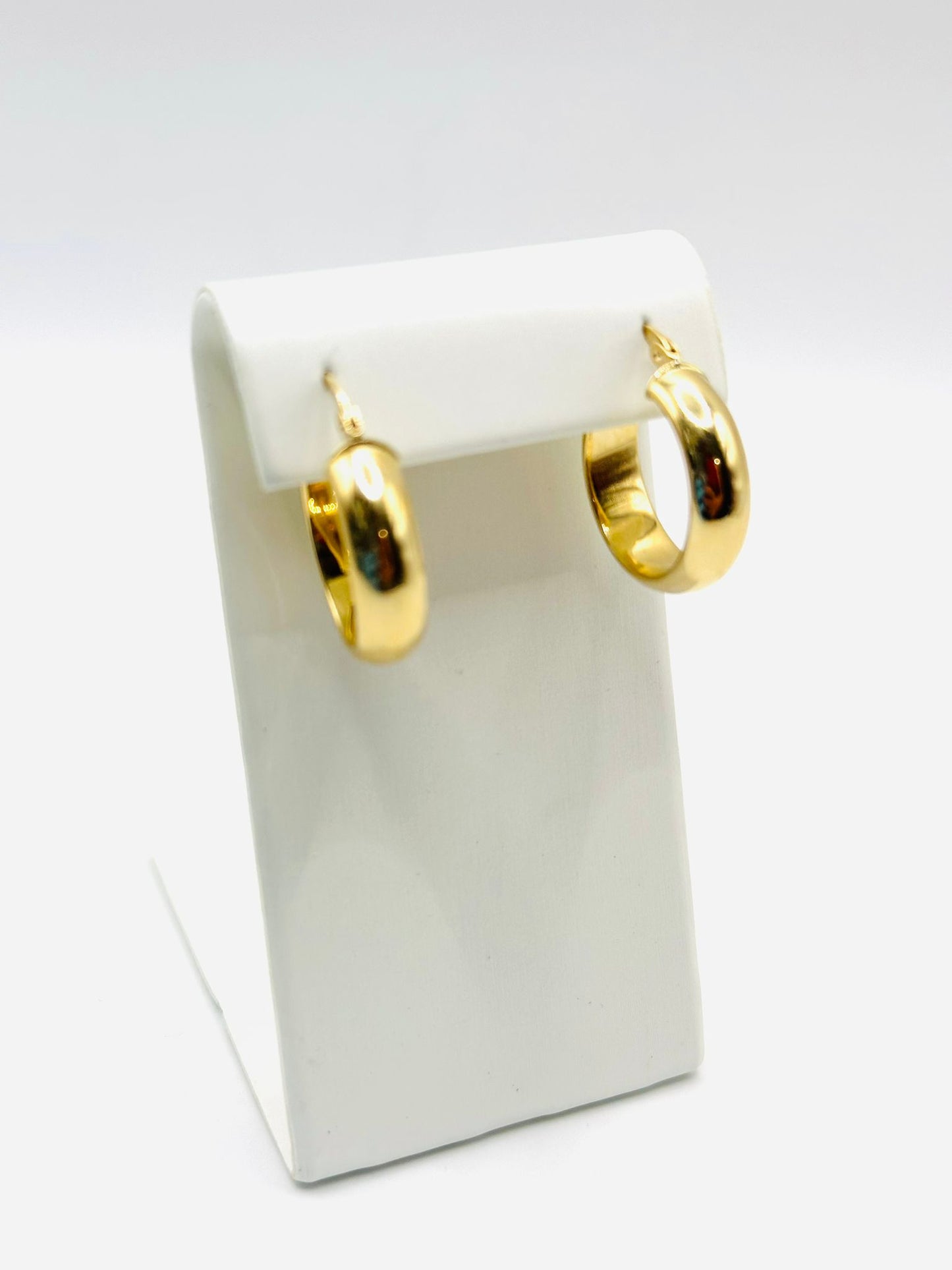 Designer Women's Hoop Earrings in 10K Gold - No.3