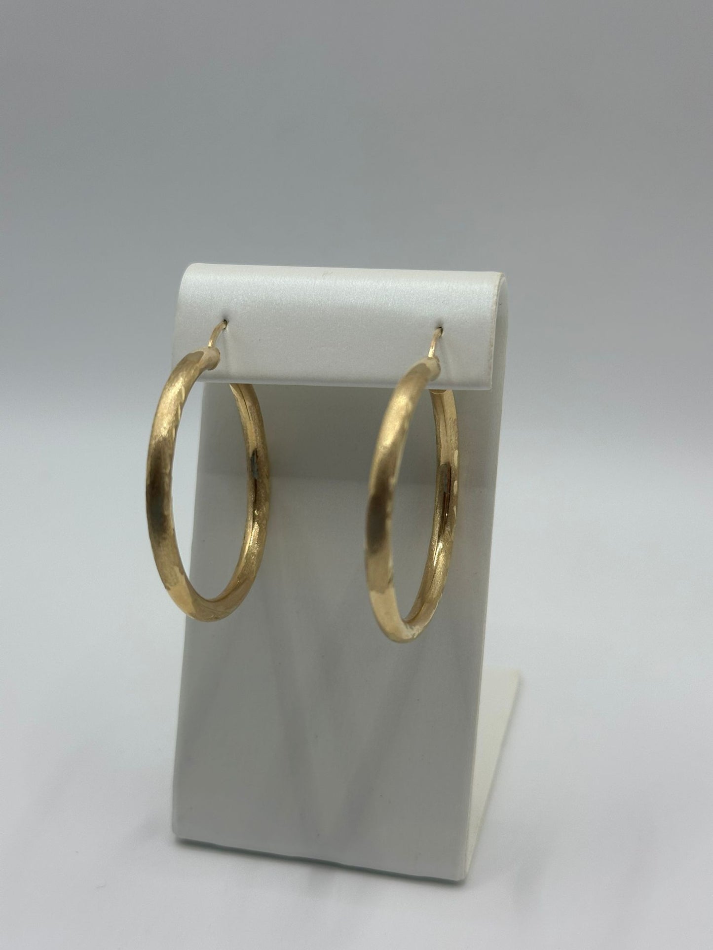 Designer Women's Hoop Earrings in 10K Gold - No.5