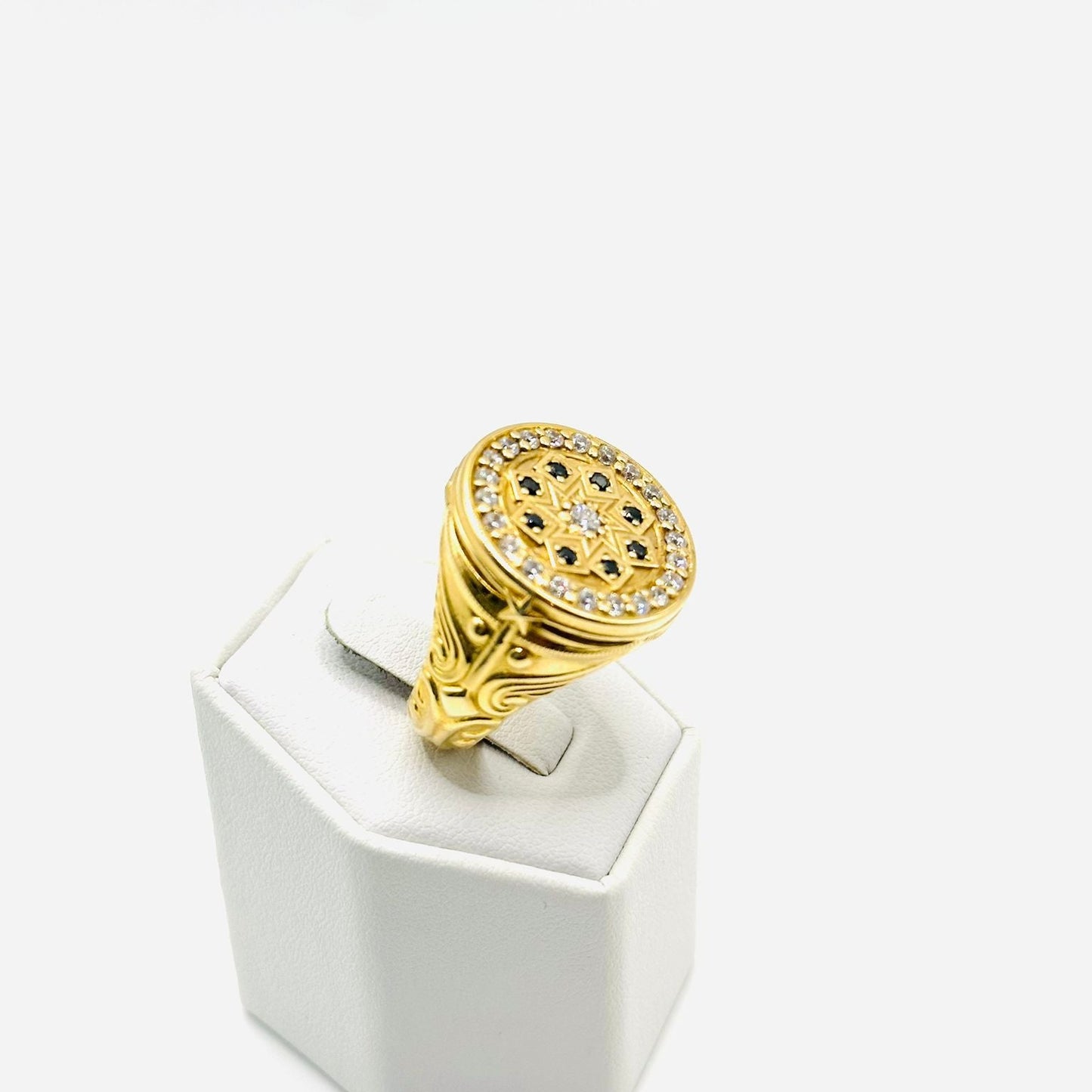 Roseta Men's Ring in 14K Gold - No.1