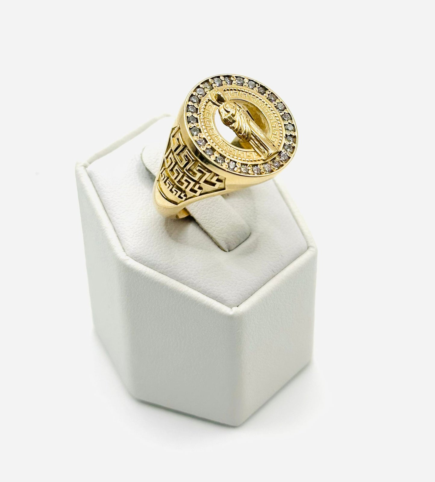 Jesus Men's Ring in 14K Gold - No.2