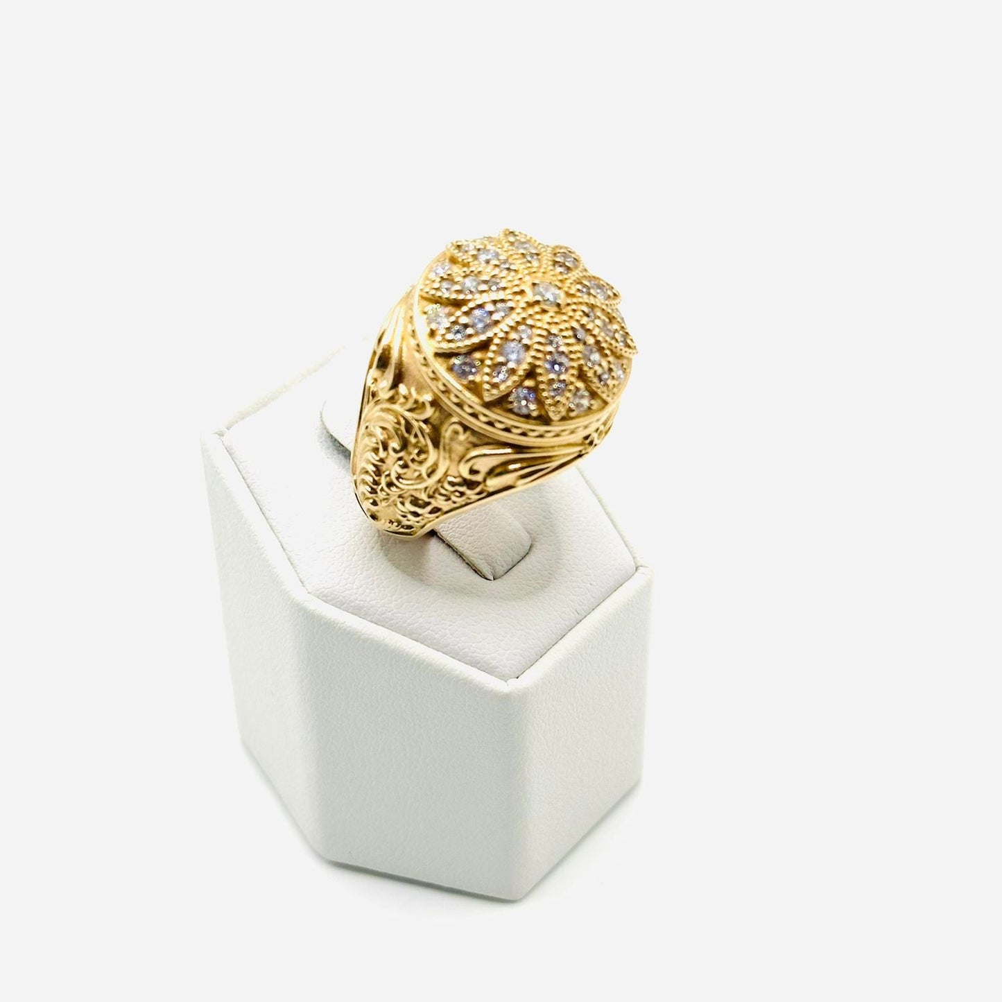 Roseta Men's Ring in 14K Gold - No.2