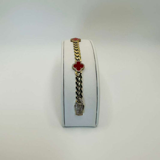 Monaco Clover Bracelet in 10K Gold
