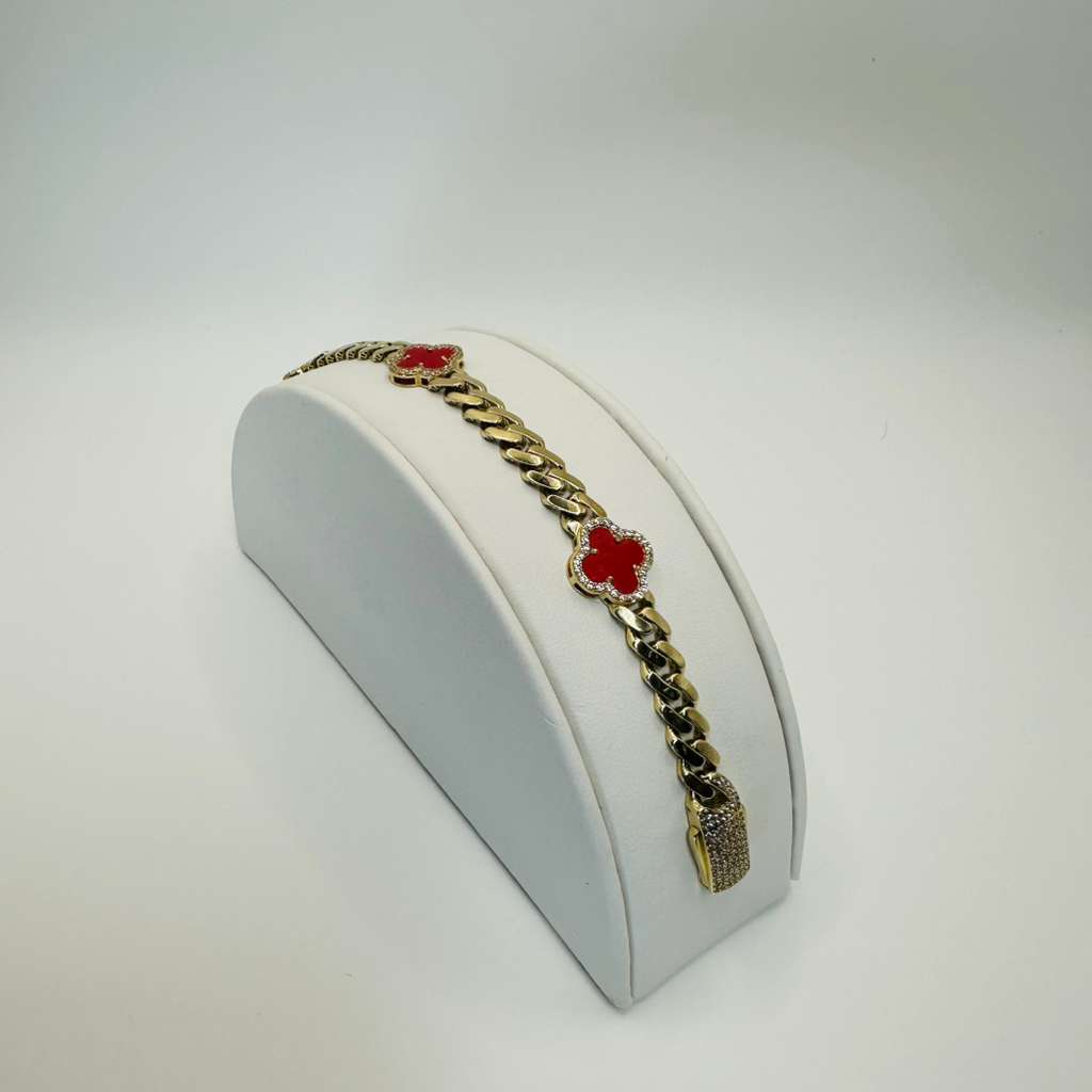 Monaco Clover Bracelet in 10K Gold