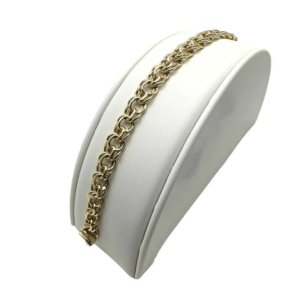 Puffy Heart Bracelet in 14K Gold