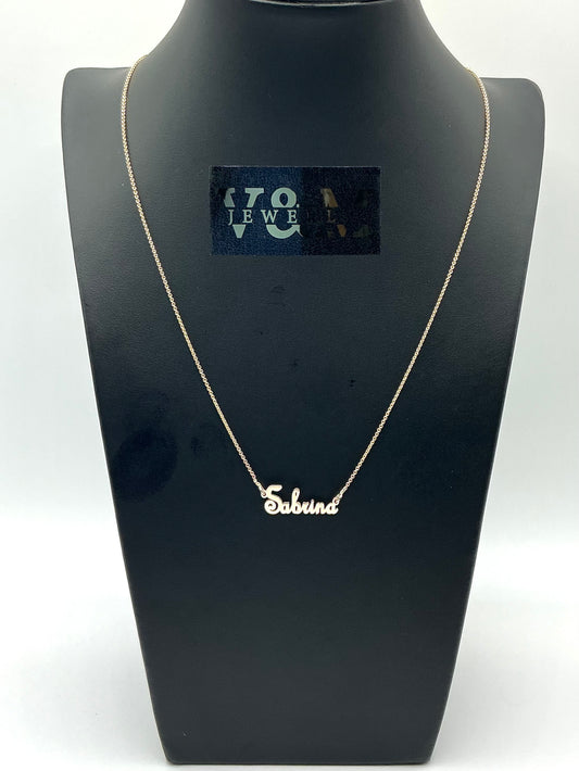 Chain Pendant name 10k