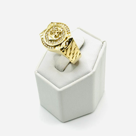 Anchor Men's Ring in 10K Gold