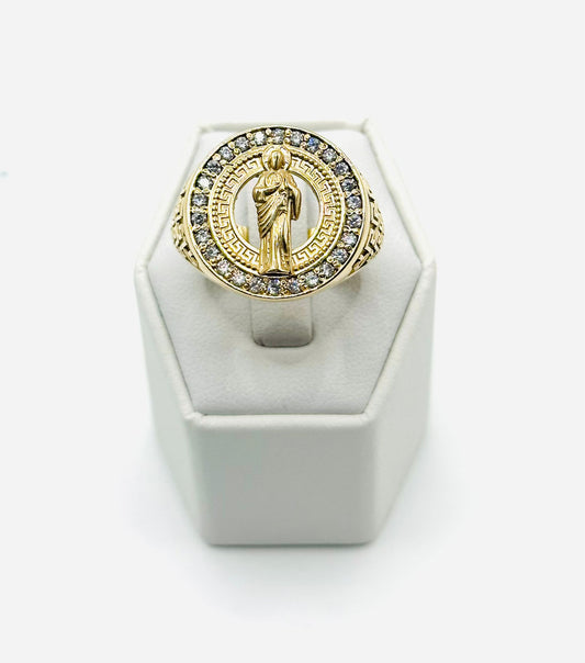 Jesus Men's Ring in 14K Gold - No.2