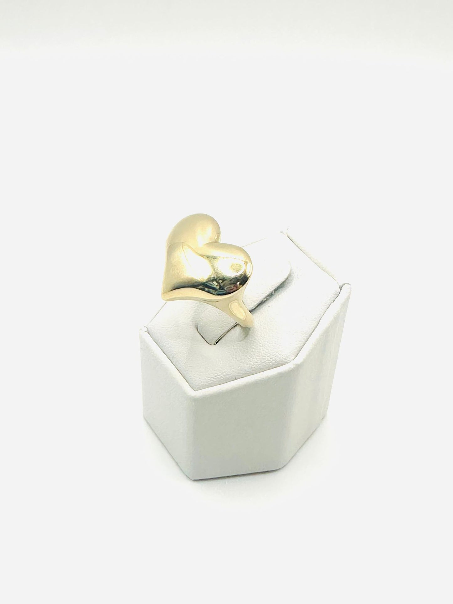 Designer Puff Heart Women's Ring in 10K Gold
